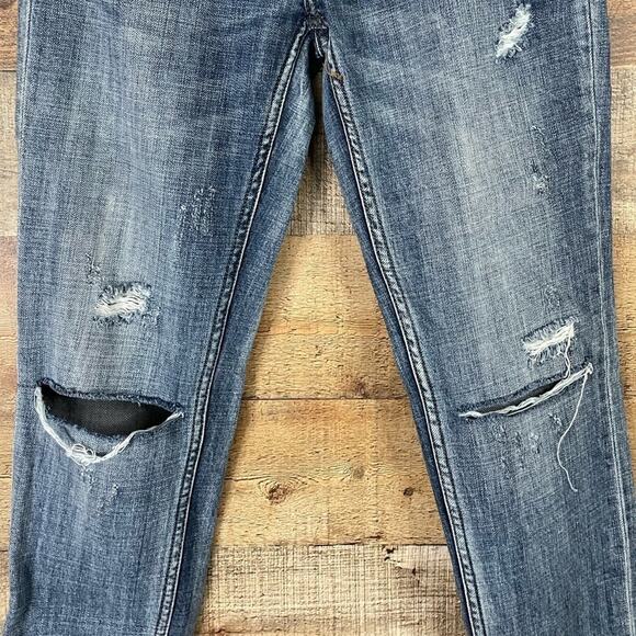 One Teaspoon Awesome Baggies Jeans Low Waist Relaxed Leg Blue Size 25 - Picture 4 of 12